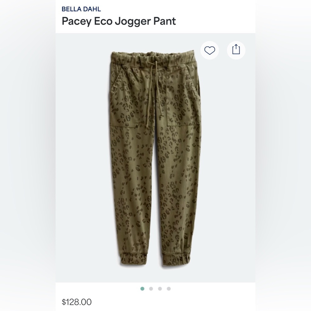 Bella Dahl Leopard Print Joggers